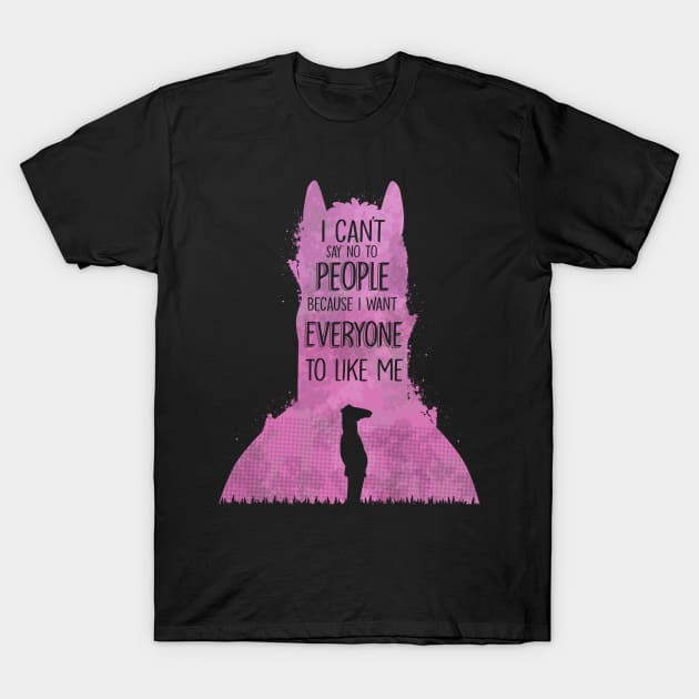 I Can't Say No To People T-Shirt by ShaharShapira